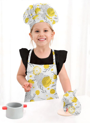 OASIS Yellow Cotton Kitchen Linen Set(Pack of 3)