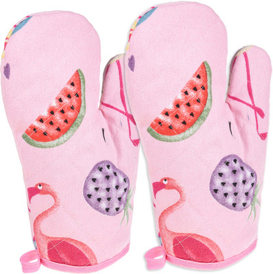 KUBER INDUSTRIES Pink Cotton Kitchen Linen Set(Pack of 1)