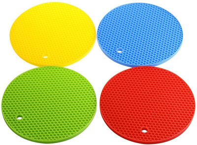 MANANI Multicolor Silicon Kitchen Linen Set(Pack of 4)