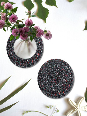 LADLI JEE Black Polyester Kitchen Linen Set(Pack of 2)