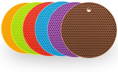 zabb Multicolor Silicon Kitchen Linen Set(Pack of 6)