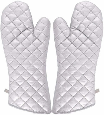 UK Baker Silver Cotton Kitchen Linen Set(Pack of 1)