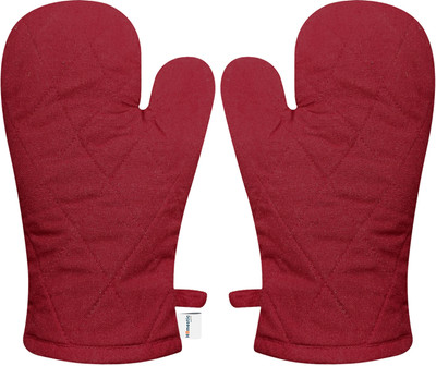 HOMESTIC by Kuber Industries Maroon Cotton Kitchen Linen Set(Pack of 2)