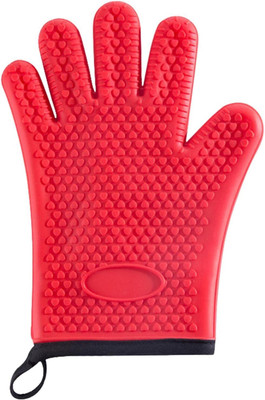 Bakeazy Red Silicon Kitchen Linen Set(Pack of 1)