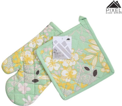 Pixel Home Blue, Multicolor Cotton Kitchen Linen Set(Pack of 1)