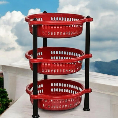 Galaxyway Utensil Kitchen Rack Plastic Kitchen rack Red Plastic utensil_pack1_new59