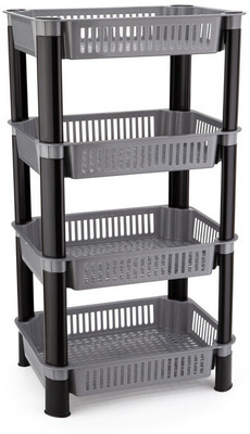 Finner Fruits/Vegetables Kitchen Rack Plastic Multipurpose Shelf Stand Basket Rack for Kitchen Storage Fruits/Vegetables/Onion