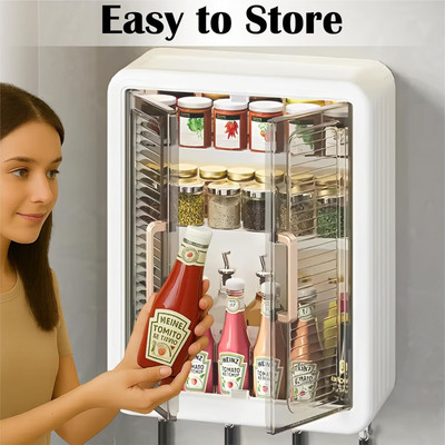 Kovea Self-Adhesive No-Drill Bathroom Shelf & Storage Cabinet Wall Organiser  Office Set(White)