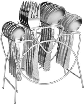 VRACKART Empty Cutlery Holder Case(Steel  Holds 24 Pieces)