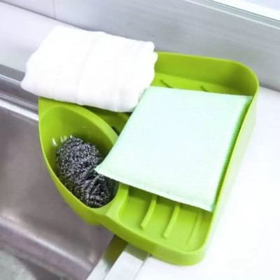 Samayra Dish Drainer Kitchen Rack Plastic presents a multipurpose use sink corner storage