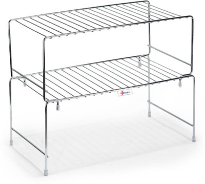 DARIEN Containers Kitchen Rack Steel Multipurpose Expandable Stand | Adjustable Stainless Steel Rack for Kitchen