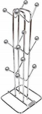 RT HOME KITCHEN Cup Kitchen Rack Steel Stainless Steel Tea Cup/Mug Holder Stand