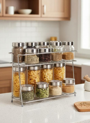 rudraksha creation Spice Rack 2 (225 Containers Kitchen Rack(Steel)