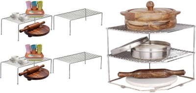 Kombuis Kitchenware Utensil Kitchen Rack Steel Kitchen Dish Rack Expandable Storage Shelves