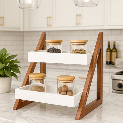 SALMAN Cutlery Kitchen Rack Wood Multipurpose Kitchen Organizer Wooden Spice Rack
