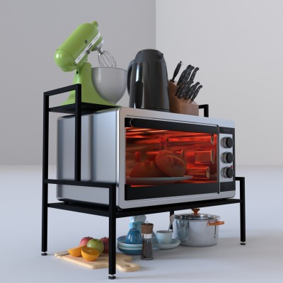 saifix Containers Kitchen Rack Iron OS-04