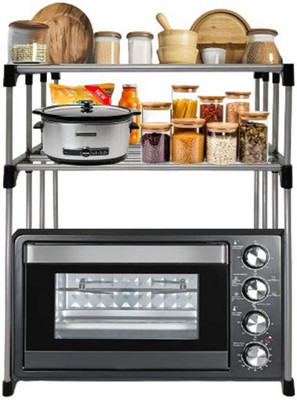 URBAN CHOICE Utensil Kitchen Rack Carbon Steel Multi Functional MicroWave Kitchen Rack