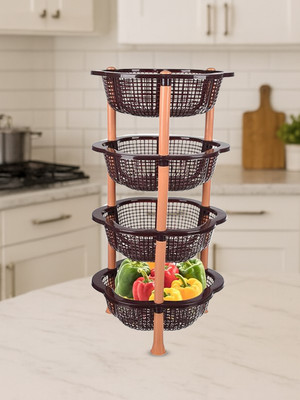 HOMESTIC Fruits/Vegetables Kitchen Rack Plastic 1 Piece Kitchen Storage Rack