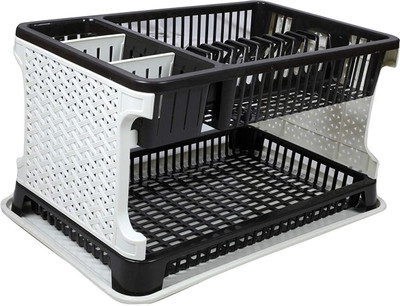 Kitchen Organiser Rack Utensil Kitchen Rack Dish Drainer Kitchen Rack(Plastic)