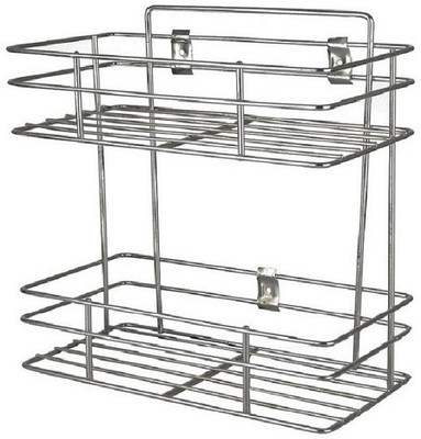 Kombuis Kitchenware Containers Kitchen Rack Steel Stainless Steel Multipurpose Storage Rack/Shelf, Wall Mounted Organiser for Home
