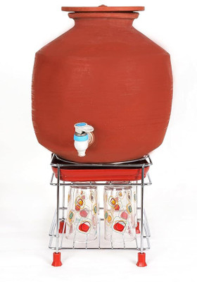 Swarni Matka Kitchen Rack Steel Swarni Heavy Stainless Steel Matka Stand With Tray Plant Stand Gamla Stand