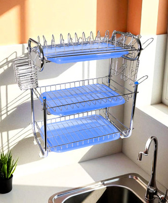 Amol Utensil Kitchen Rack Steel Premium Stainless Steel Utensils Stand | Kitchen Organizers | Kitchen Stand