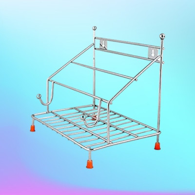 Bravity Chakla/Belan Kitchen Rack Steel Belan Stand