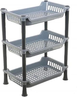 JANAVI Fruits/Vegetables Kitchen Rack Plastic