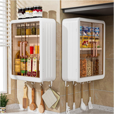 HAVEU Cutlery Kitchen Rack Plastic Wall Mounted Plastic Storage Rack for Kitchen/Multipurpose Organizer