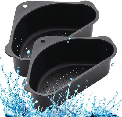 WOPPCART Kitchen Sink Plastic Push Down Strainer(10 cm Set of 2)