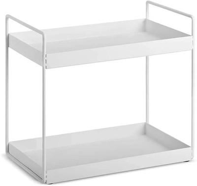 MetalCrafted Utensil Kitchen Rack Iron Big Size Multipupose 2-Tier Standing Kitchen , Bathroom & Living Room Rack