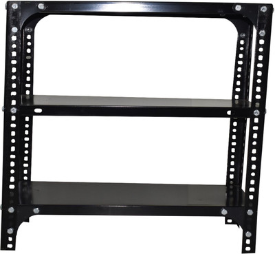 FIDVI FERRO Space Saving Rack with 3 Shelf Unit Multipurpose Rack Slotted Angle Metal Rack Rack Side Fitting(Furniture Accessories, Iron)