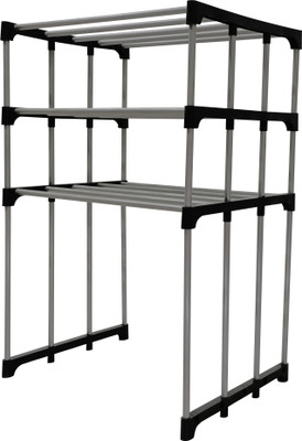 GlowSilk Utensil Kitchen Rack Carbon Steel Multi Functional MicroWave Kitchen Rack