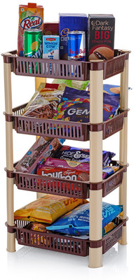 Finner Fruits/Vegetables Kitchen Rack Plastic Multipurpose Shelf Stand Basket Rack for Kitchen Storage Vegetables/Onion/Fruits