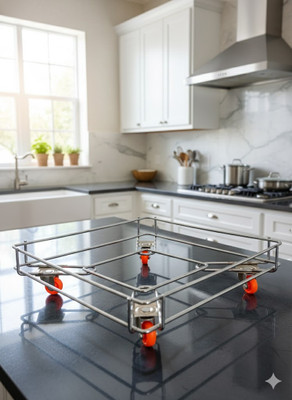 MISHEL Fruits/Vegetables Kitchen Rack Steel