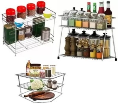 Tajpur Traders Containers Kitchen Rack Steel Containers Kitchen Rack Steel Presents a combo pack of Spice+Corner+Masala Rack