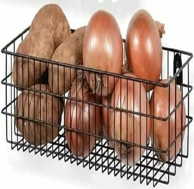 Value Adds Utensil Kitchen Rack Steel presents a multipurpose wall mount basket