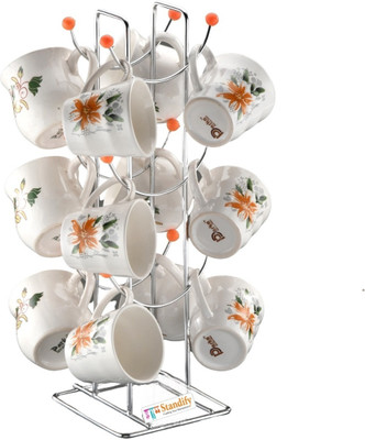 Standify Containers Kitchen Rack Steel STANDIFY Stainless Steel Smile Cup Stand Coffee Mug Holder Kitchen Rack