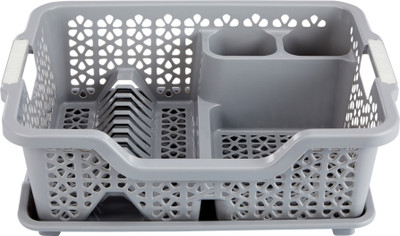 KOLORR Dish Drainer Kitchen Rack Plastic KOLORR Florina Jumbo Dish Rack with Tray