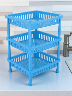 Shezari Dish Drainer Kitchen Rack Plastic Multipurpose kitchen rack for househlod-1