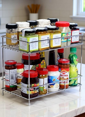 shreyank Containers Kitchen Rack(Steel)