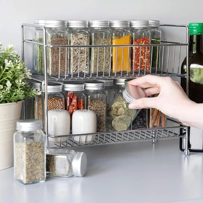 Welkin Utensil Kitchen Rack Steel Utensil Kitchen Rack Steel 2 Tier Spice Rack