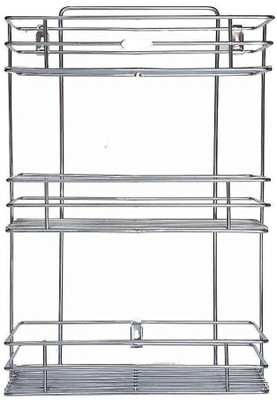 RAYVER CREATION Containers Kitchen Rack Steel Rayver Creation Stainless Steel 3-Tier Wall-Mounted Rack (31x15x48 cm) Organizer