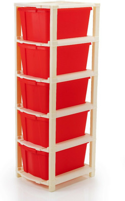ELIGHTWAY MART Plastic Utility Container  - 50(Red)
