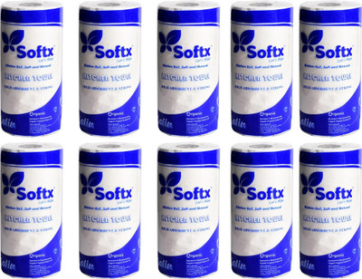 softx LATIN KITCHEN PAPER TOWEL. PACK OF 10(2 Ply, 80 Sheets)
