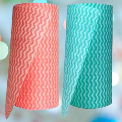 rollinhub Kitchen Tissue paper/towel/Roll Reusable non-woven eco-friendly s04s( pack of 2)(2 Ply, 160 Sheets)