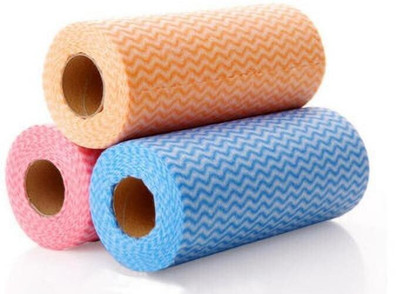 Chunmun Quality Kitchen Reusable Super Absorbent Cleaning Wipes Towel Roll - Pack of 3 Rolls (240 Pulls)(2 Ply, 240 Sheets)