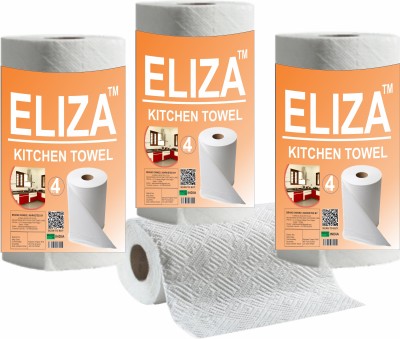 Eliza 4 Ply Premium Kitchen Towel Tissue Paper Roll - Pack of 4 (60 Pulls )(4 Ply, 240 Sheets)