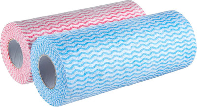 StreeYug Non-Woven Multipurpose Kitchen Tissue Paper/Towel Roll, Washable & Reusable(2 Ply, 160 Sheets)