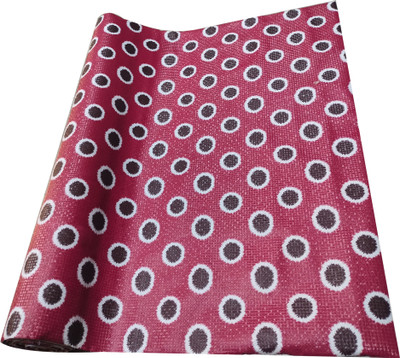 Home Ark Rectangular Pack of 1 Table Placemat(Red, PVC)